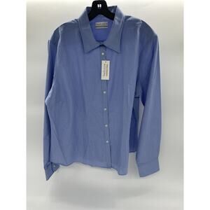 Van Heusen Blue Button-Up Dress Shirt – Women’s XXL (20–22)